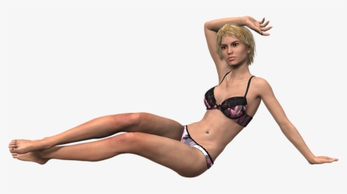 Woman, Sitting, Blond, Underwear, Lingerie, Erotic - Mujer En Ropa Interior Png, Transparent Png, Free Download