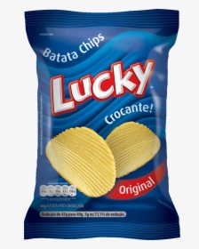 Batata Frita Luck Original 40g , Png Download - Lucky Salgadinho, Transparent Png, Free Download