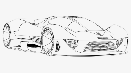 Hyper Car Sketch , Png Download - Sketch, Transparent Png, Free Download