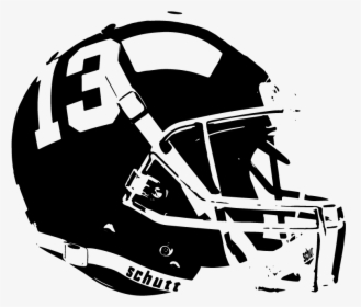 American Football Helmet Vector Silhouette - American Football Helmet Vector, HD Png Download, Free Download