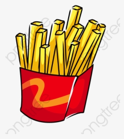 Vector And With - French Fries Cartoon Png, Transparent Png, Free Download