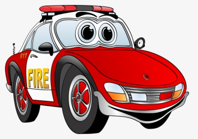 Fire Car Cartoon, HD Png Download, Free Download