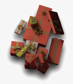 Red Festive Gift Box Png - Wrapping Paper, Transparent Png, Free Download
