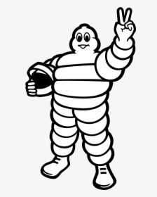 Michelin Man Racing Helmet Logo Vector - Michelin Man Arms Up, HD Png Download, Free Download