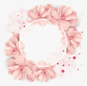Flower Cherry Wreath Decoration Vector Wedding Clipart - Flower Pastel, HD Png Download, Free Download