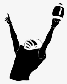 Football Player Silhouette Clipart, HD Png Download, Free Download