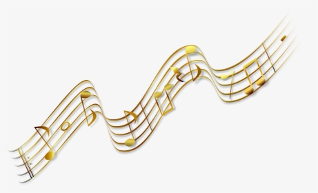 Notes Clipart Music Score - Gold Music Notes Transparent, HD Png Download, Free Download