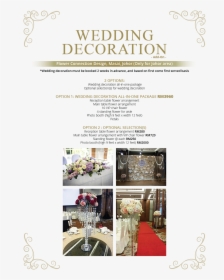 Transparent Wedding Decorations Png - Wedding Decoration Flyer Png, Png Download, Free Download