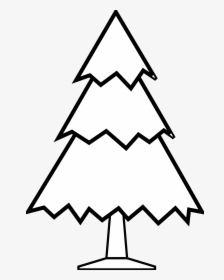 Christmas Clipart Black And White - Simple Christmas Tree Clipart, HD Png Download, Free Download