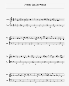 Frosty The Snowman Bassline Score - Batman V Superman Piano Sheet Music, HD Png Download, Free Download