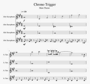 Chrono Trigger Sheet Music 1 Of 5 Pages - Sweden Alto Sax Sheet Music, HD Png Download, Free Download