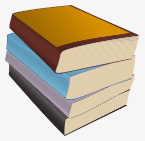 Of Paperbacks Big Image - Stack Stacked Books Clipart, HD Png Download, Free Download