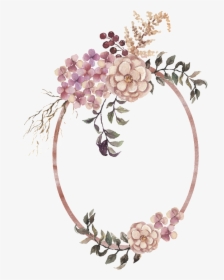 Free Wedding Decoration Watercolor Transparent - Wreath, HD Png Download, Free Download