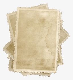 Stack Of Old Blank Photographs - Stack Of Old Papers Transparent, HD Png Download, Free Download