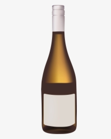 Gold Wine Bottle Png Clipart - Wine Bottle Clipart Png, Transparent Png, Free Download