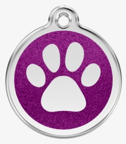 Purple Glitter Pet Id Tag - Cartoon 3d Dog Collar With Tag, HD Png Download, Free Download