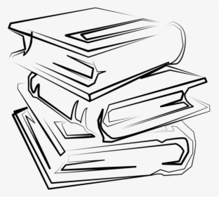 Clip Art Free Download Clip Art - Transparent Stack Black And White Book Png, Png Download, Free Download