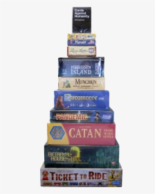 Modern Board Games & Card Games - Stack Of Board Games, HD Png Download, Free Download