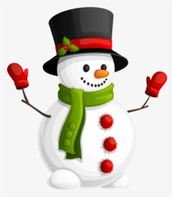 Snowman Png Transparent Image - Snowman Clipart Transparent Background, Png Download, Free Download