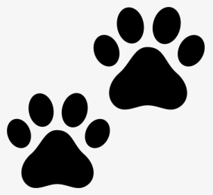 Cat Paw Print Clip Art Free - Paw Print Clipart Black And White, HD Png Download, Free Download