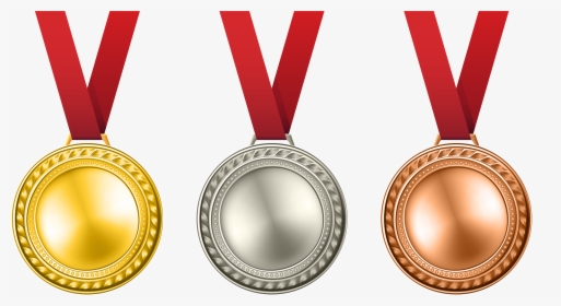 Medals Set Transparent Png - Gold Silver Bronze Png, Png Download, Free Download