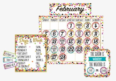 Confetti Holidays And Special Events Calendar Days - Confetti Calendar Toy Tcr, HD Png Download, Free Download