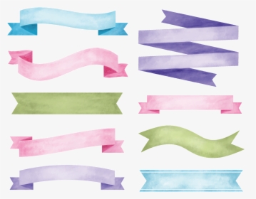 Label Png Free Image - Watercolour Free Vector Ribbon, Transparent Png, Free Download
