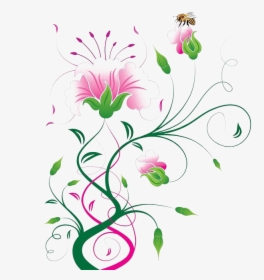 Abstract Background Vector Png - Abstract Flower Design Vector, Transparent Png, Free Download
