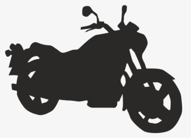 Motorcycle Silhouette Clip Art - Motorcycle Silloute, HD Png Download, Free Download