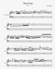Frank Zappa The Black Page Sheet Music, HD Png Download, Free Download