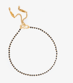 22ct Gold Mangalsutra Bracelet - Rose Gold Beaded Charger Plate, HD Png Download, Free Download