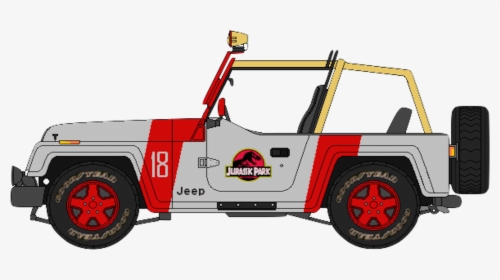 Jurassic Park Jeeps - Jurassic Park Jeep Transparent, HD Png Download, Free Download