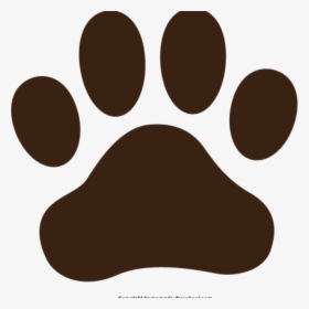 Paw Prints Clipart Free Paw Prints Clipart Space Clipart - Brown Paw Print Clip Art, HD Png Download, Free Download