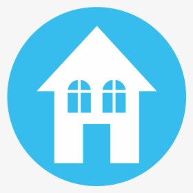 House In Blue Circle Icon - Linkedin Share Icon Png, Transparent Png, Free Download