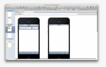 Iphone 4 Mockup Browser, HD Png Download, Free Download