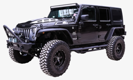 Jacked Up Black Jeep, HD Png Download, Free Download