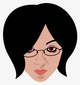 Woman Wearing Glasses Svg Clip Arts - Woman With Glasses Clip Art, HD Png Download, Free Download