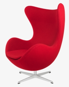 Egg Chair Red Fabric - Egg, HD Png Download, Free Download