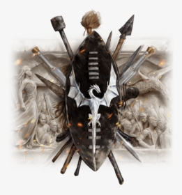 Shield Bristling With Spears And Swords, With A Dragon - Rage Of Dragons Evan Winter, HD Png Download, Free Download