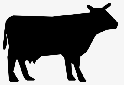 Cow Silhouette - Cow Silhouette Svg, HD Png Download, Free Download