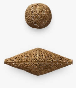 Spherical And Biconical Gold Beads, 1100 Islamic Dynastic - Wood, HD Png Download, Free Download