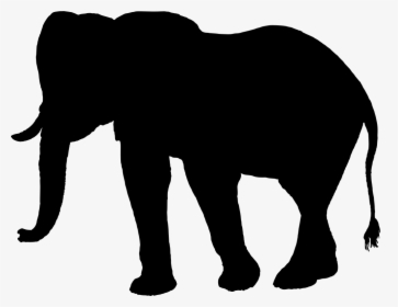 Elephant Silhouette - Elephant African Animal Silhouette, HD Png Download, Free Download