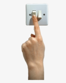 Finger On Light Switch Clip Arts - Light Switch Png, Transparent Png, Free Download