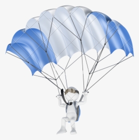 Parachute Man Png - 3d Model Parachute Png, Transparent Png, Free Download