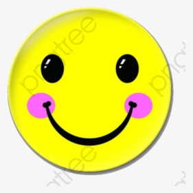 Round Yellow Smiley Face - Sorriso Preto E Amarelo Png, Transparent Png, Free Download