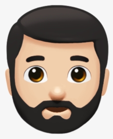 This Is A "person With Beard" - Whatsapp Beard Emoji, HD Png Download, Free Download