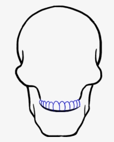 How To Draw A Skull Step - Skull To Draw Png, Transparent Png, Free Download