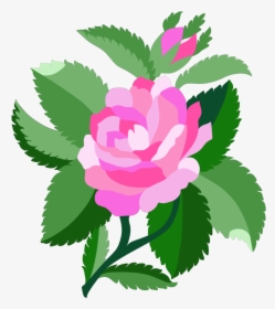 Free Rose Clipart, Animations And Vectors - Damask Rose Clipart, HD Png Download, Free Download