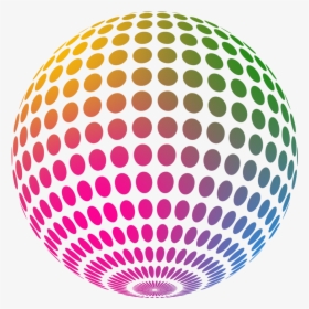 Clip Art Globo De Discoteca - Colorful Disco Ball Png, Transparent Png, Free Download