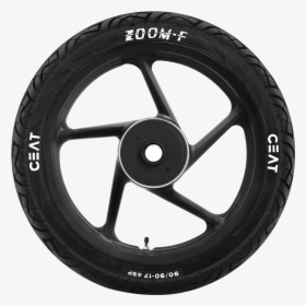 Motorcycle Wheel Png , Png Download - Ceat Tyres Zoom 100 90r18, Transparent Png, Free Download